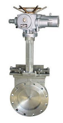 PZ973电动对夹式刀型闸阀